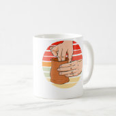 レトロ ビンテージ 陶芸 陶器 販売 コーヒーマグカップ (正面右)