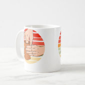 レトロ ビンテージ 陶芸 陶器 販売 コーヒーマグカップ (正面左)