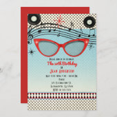 レトロ ビンテージ 1950年代 どのイベントにも使える招待状 招待状 (正面/裏面)