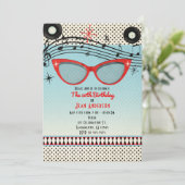 レトロ ビンテージ 1950年代 50年代 どんなイベントにも使える招待状 招待状 (スタンド正面)