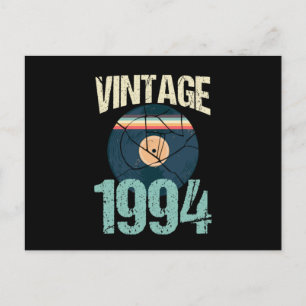 レトロ ビンテージ 1994 26歳の誕生日 レコード ビニール ビン ポストカード