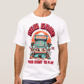 レトロ ビンテージ 80年代 アーケードゲーム ビーチ Tシャツ (正面)