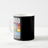 レトロ ビンテージ ADHD集中ロール面白グッズ コーヒーマグカップ (正面左)