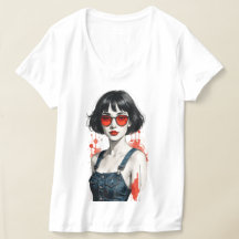 レトロ ビンテージ Y2K レディース Tシャツ –80年代 90年代 ポップアート