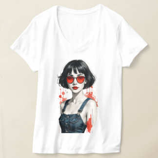 レトロ ビンテージ Y2K レディース Tシャツ –80年代 90年代 ポップアート