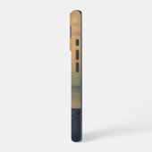 レトロ ビーチ 救命艇 見張り台 夕焼け iPhone 16ケース (左側面)