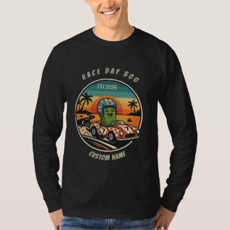 レトロ・ピクルス・インディ・レーシングTシャツ - 面白いレースデーのギフト Tシャツ