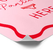 レトロ ピンク ウェーブ おパンツ ここで脱ごう ゲーム サイン (角)