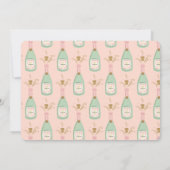 レトロ ピンク & ゴールド 手書き ブライズメイド 提案 招待状 (裏面)