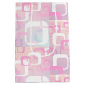 レトロ ピンク ミディアム ギフト バッグ ミディアムペーパーバッグ (裏面)