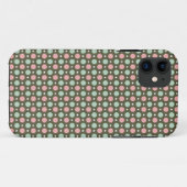 レトロ ピンク ミント 水玉模様 Case-Mate iPhoneケース (裏面(横))