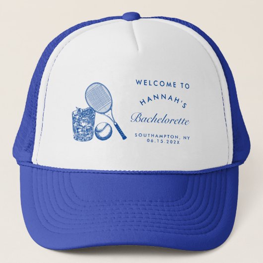 レトロ ピンク ラストスイング ビフォアザリング テニス バック キャップ (正面)