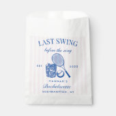 レトロ ピンク ラスト スウィング ビフォア ザ リング テニス バック フェイバーバッグ (正面)