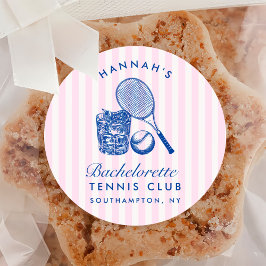 レトロ ピンク ラスト スウィング ビフォア ザ リング テニス バック ラウンドシール