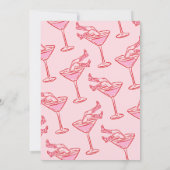 レトロ ピンク レッド ディスコ カウガール 30歳の誕生日 招待状 (裏面)