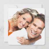 レトロ フォト ホリデー 鳥かご ウェディング セーブ・ザ・デート 招待状 (裏面)