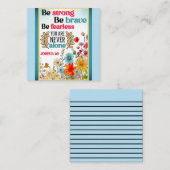 レトロ フラワー インスピレーション ノートカード (正面/裏面)