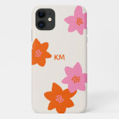 レトロ フラワー スマホケース Case-Mate iPhoneケース (裏面)
