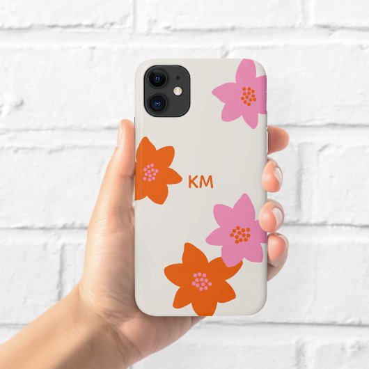 レトロ フラワー スマホケース Case-Mate iPhoneケース