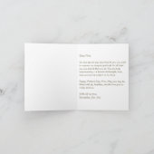 レトロ フラワー ママ、子供の名前、マザー、カスタム ペタルズ シーズンカード (内部)