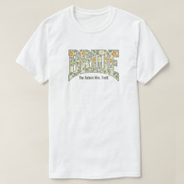レトロ フラワー 花嫁 婚約 バチェラー・パーティー Tシャツ