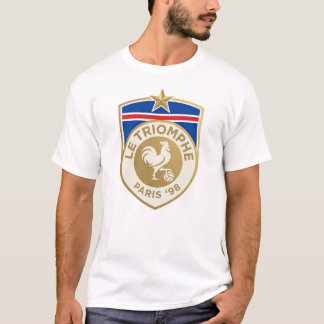 レトロ フランス ワールドカップ 1998 サッカーTシャツ Tシャツ