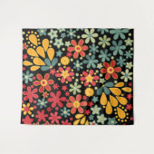 レトロ.フローラモチーフ2 タペストリー (正面(横))