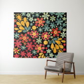 レトロ.フローラモチーフ2 タペストリー (インサイチュ(横))