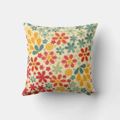 レトロ.フローラモチーフ クッション (裏面)