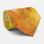 レトロ フローラル アブストラクト 塩気のある水彩画 ネクタイ (ロール)