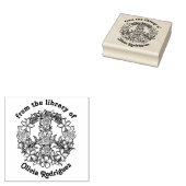 レトロ フローラル ピースサイン フロム ザ ライブラリー オブ ラバースタンプ (押印)