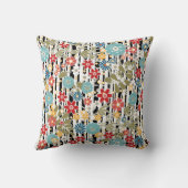 レトロ、フローラ履歴 クッション (裏面)