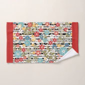 レトロ、フローラ履歴 バスタオルセット (ハンドタオル)