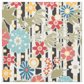 レトロ、フローラ履歴 ファブリック (クローズアップ)