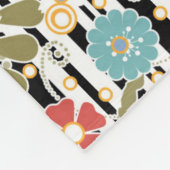 レトロ、フローラ履歴 フリースブランケット (角)