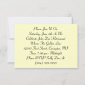 レトロ フン ラージ パーティー ギャザリング パーティー への招待 招待状 (裏面)