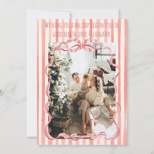 レトロ&ブメリーライトストライプクリスマスボウリース シーズンカード (裏面)