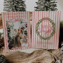 レトロ&ブメリーライトストライプクリスマスボウリース