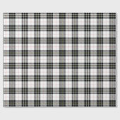 レトロ ブラック ホワイト クリスマス 新年 タルタン プライド ラッピングペーパー (フラット)