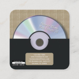 レトロ ブラック ミュージック プロデューサー CD DJ スクエア名刺