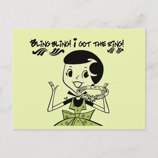 レトロ ブリング リング Tシャツ&ギフト ポストカード (正面)