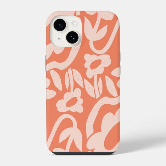 レトロ・ブルーム iPhoneケース (裏面)