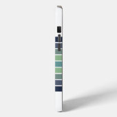 レトロ ブルー&グリーン サーフボード ストライプ Case-Mate iPhoneケース (裏面 / 左)