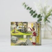 レトロ ブロックパーティー ご近所会 招待状 (スタンド正面)