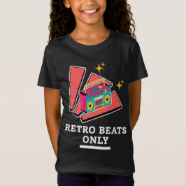 レトロ ブームボックス 80年代 90年代 ヴィンテージ ミュージック ビート Tシャツ