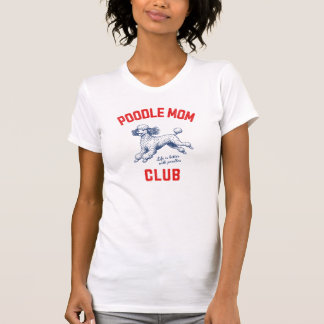 レトロ プードル ドッグマム クラブ ヴィンテージ ドッグ ラバー Tシャツ