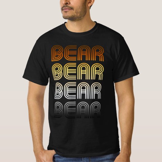 レトロ ベア プライド Tシャツ (正面)