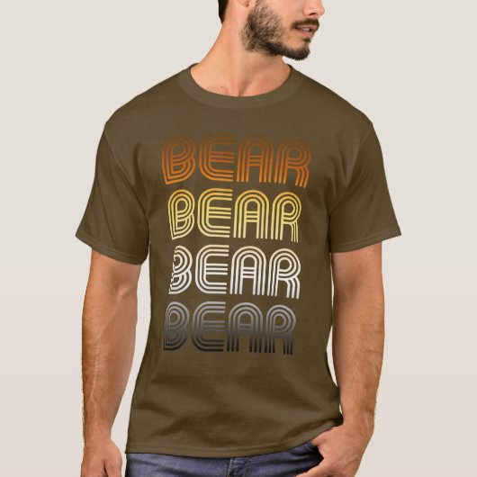 レトロ ベア プライド Tシャツ (正面)