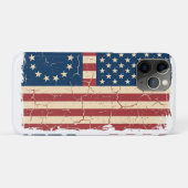 レトロ ベッツィーロス旗と50星条旗 2026年アメリカ独立250周年記念 Case-Mate iPhoneケース (裏面(横))