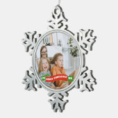 レトロ ホリデー 記念写真 オーナメント - クリスマス (右)